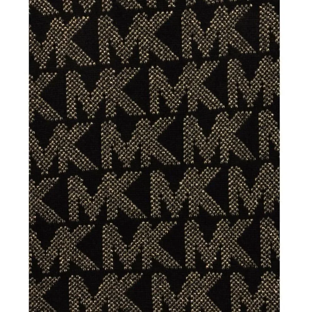 Michael Kors metallic pindot logo scarf